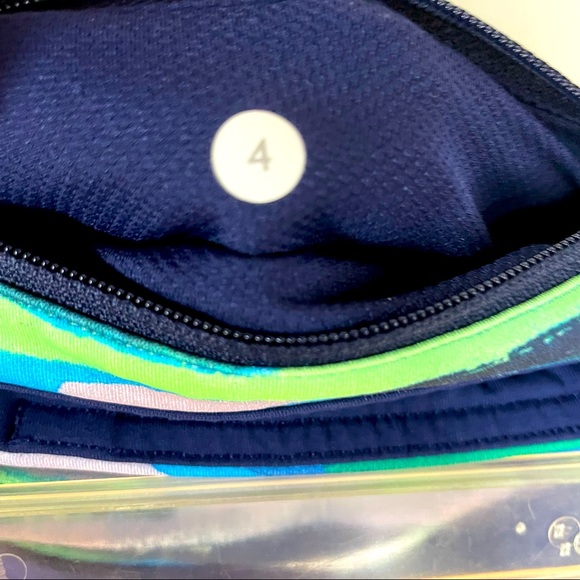 Lululemon Pace Rival Crop Hero Blue Green Pockets - Picture 8 of 8